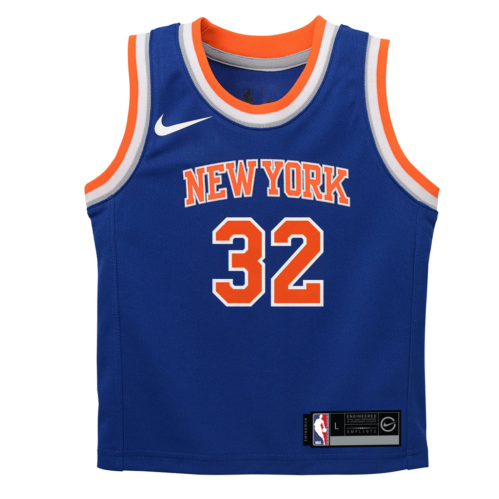 Preschool New York Knicks Karl-Anthony Towns Nike Blue Replica Swingman Jersey - Icon Edition