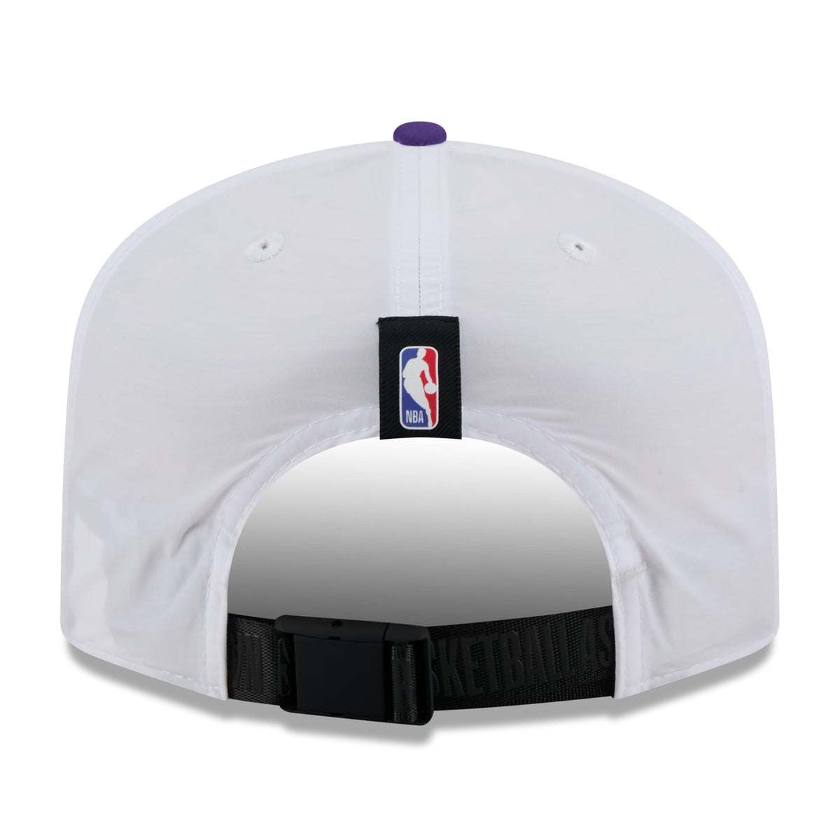 Men's Los Angeles Lakers New Era White/Purple 2025 NBA Draft On-Stage Nylon 19TWENTY Adjustable Hat