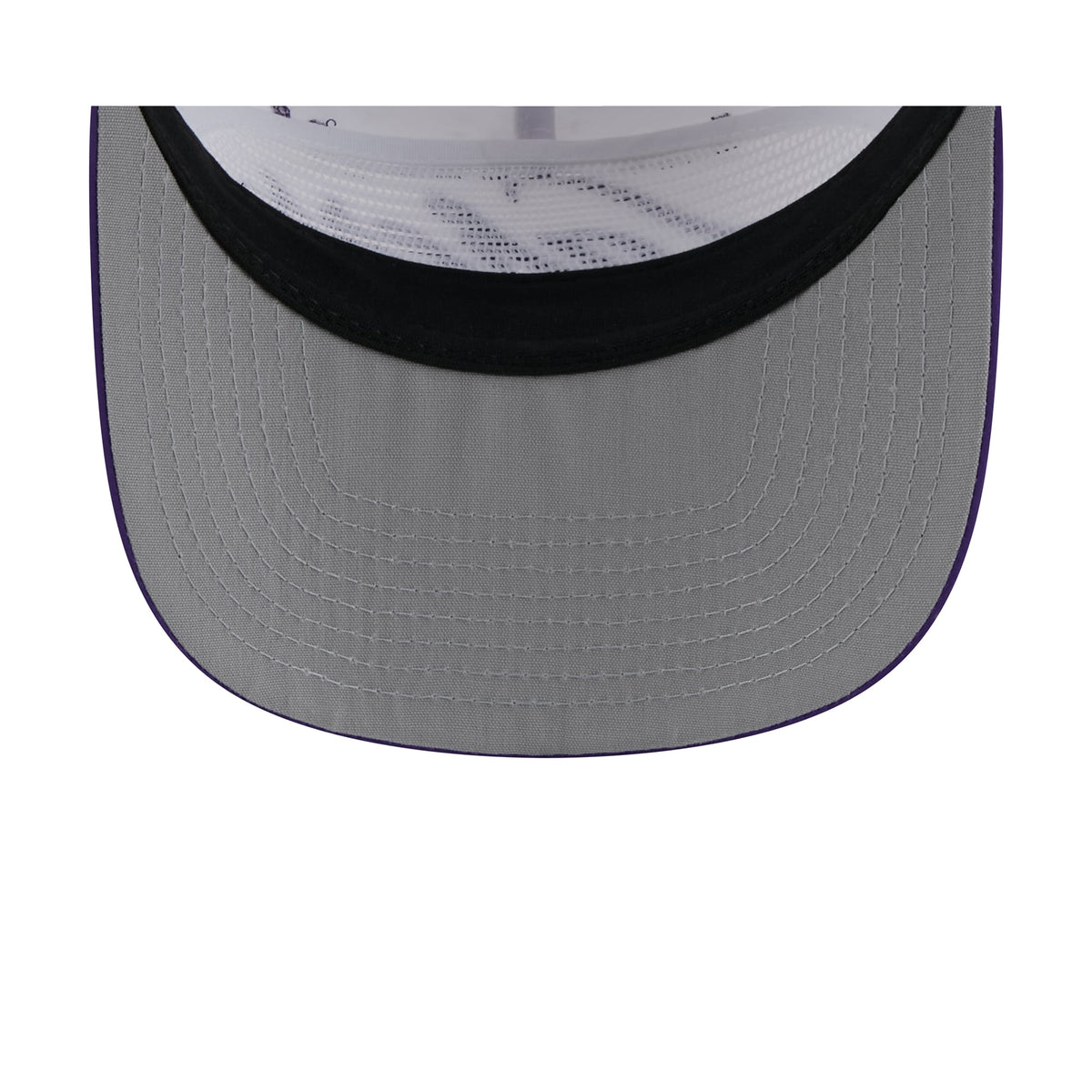 Men's Los Angeles Lakers New Era White/Purple 2025 NBA Draft On-Stage Nylon 19TWENTY Adjustable Hat