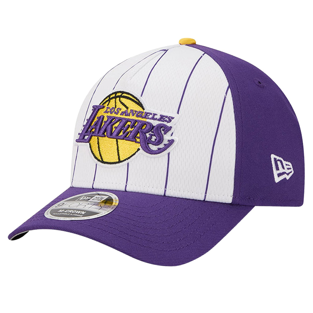 Men's Los Angeles Lakers  New Era White/Purple 2025 NBA Tip Off M-Crown A-Frame 9FORTY Adjustable Hat