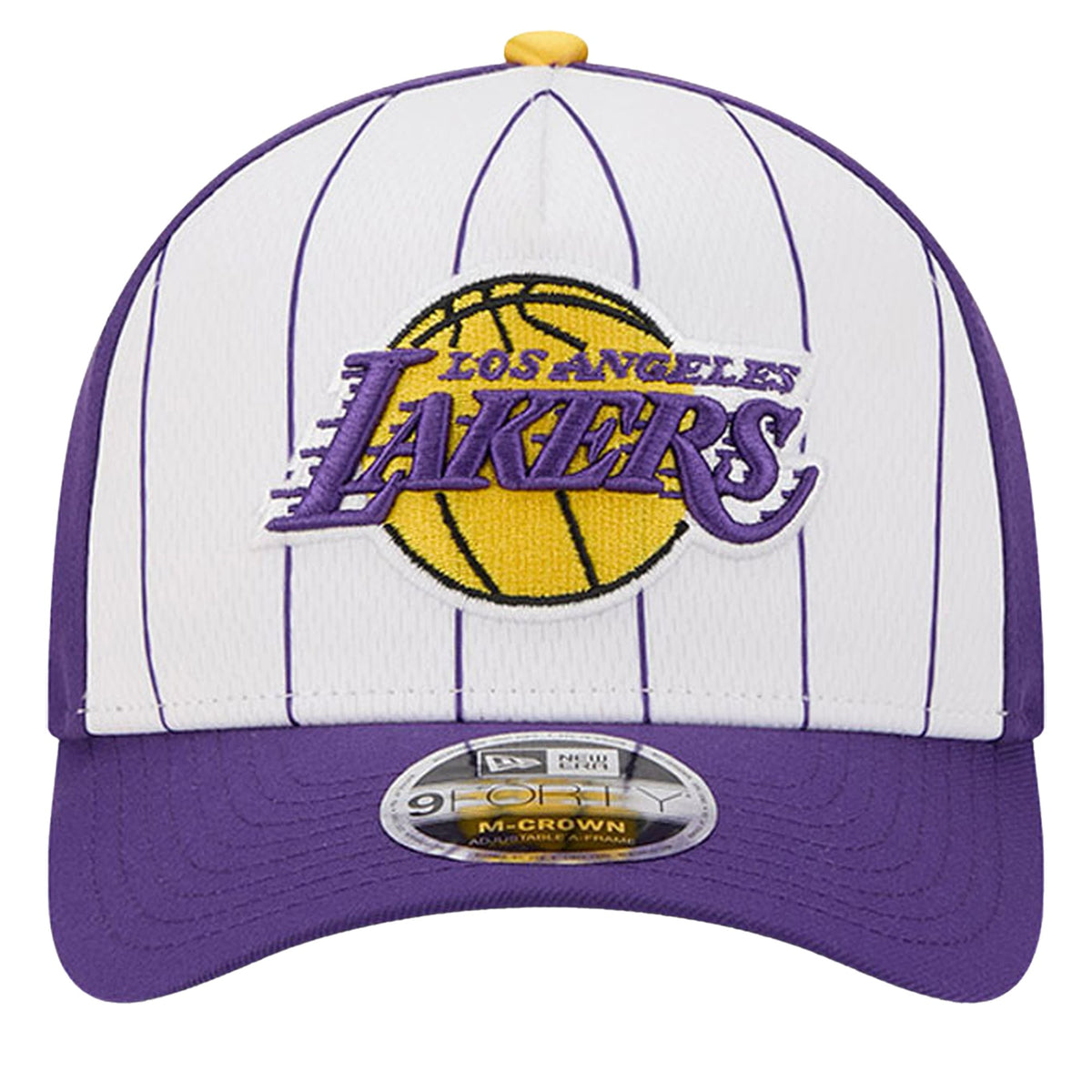 Men's Los Angeles Lakers  New Era White/Purple 2025 NBA Tip Off M-Crown A-Frame 9FORTY Adjustable Hat