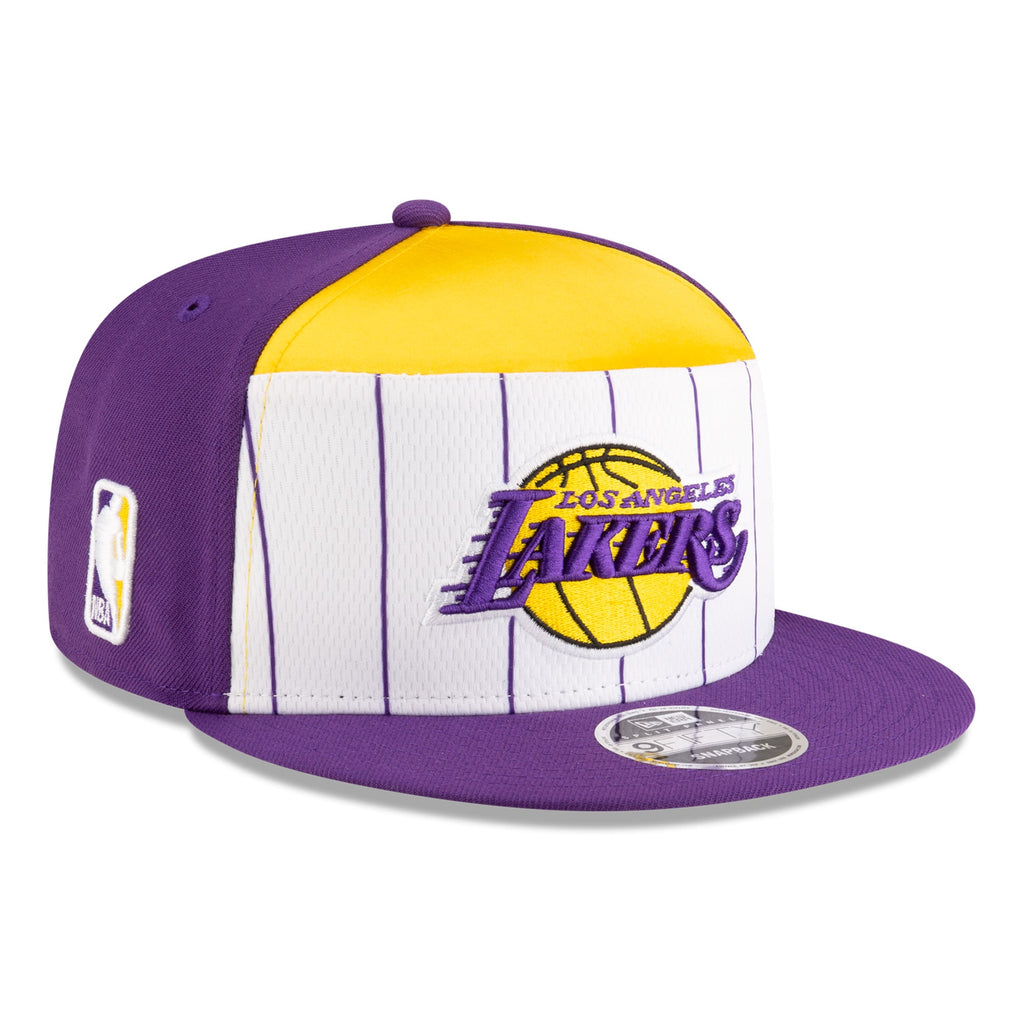 Men's Los Angeles Lakers  New Era White/Purple 2025 NBA Tip Off Split Panel 9FIFTY Snapback Hat