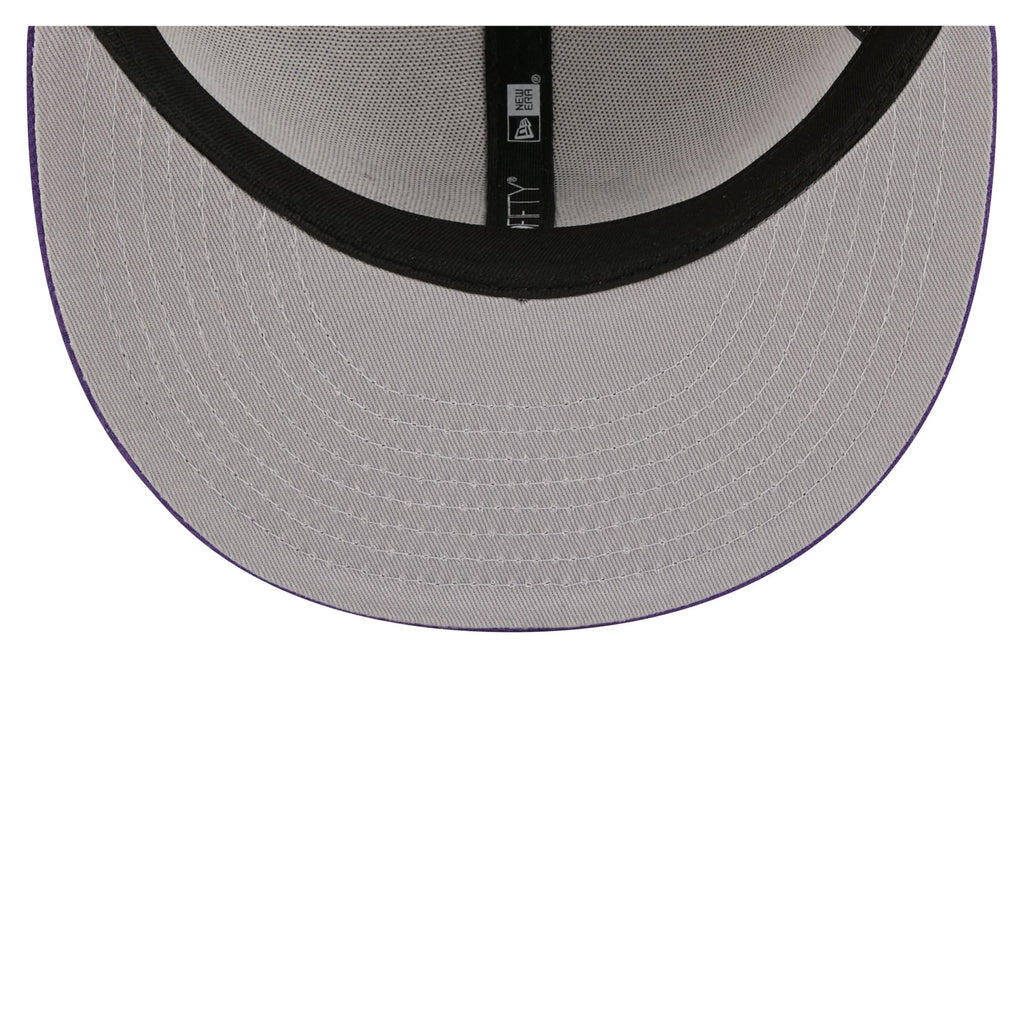 Men's Los Angeles Lakers  New Era Tan/Purple Localized City Icon 59FIFTY Fitted Hat
