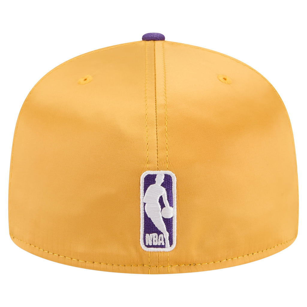Men's Los Angeles Lakers New Era Gold/Purple Satin Two-Tone 59FIFTY Fitted Hat