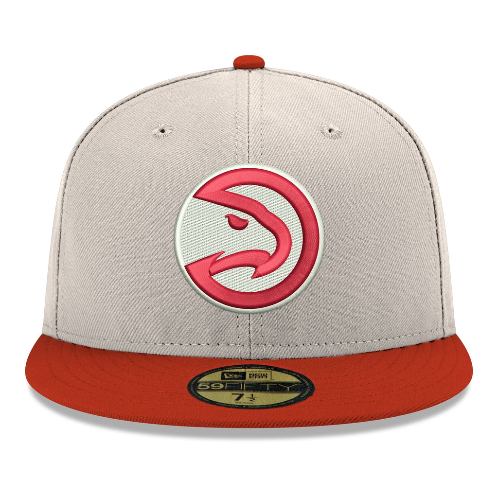 Men's Atlanta Hawks  New Era Gray/Red Chrome 59FIFTY Fitted Hat