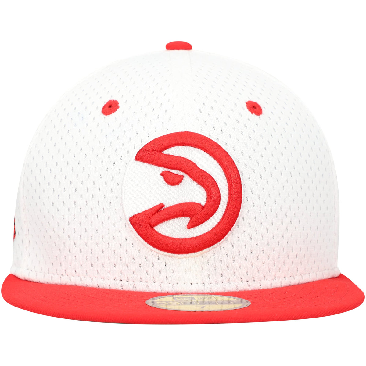 Men's Atlanta Hawks New Era White/Red Throwback 2Tone 59FIFTY Fitted Hat