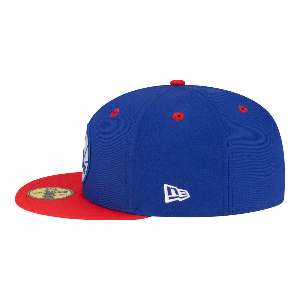 Men's Philadelphia 76ers  New Era Royal/Red 80s Throwback 59FIFTY Fitted Hat