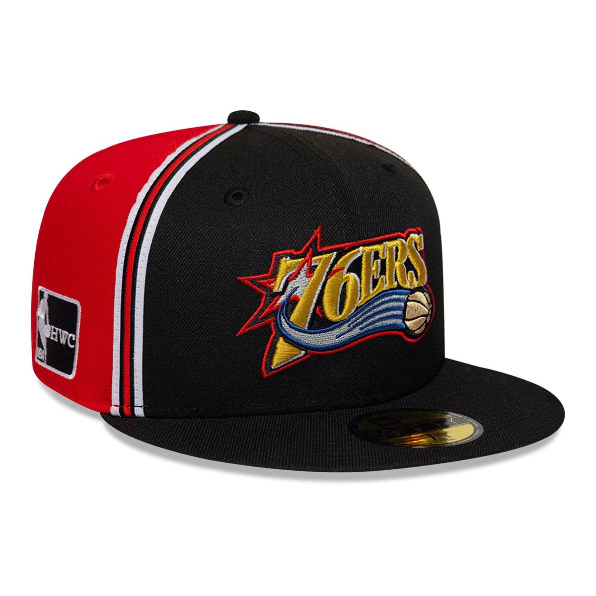 Men's Philadelphia 76ers Allen Iverson New Era Black/Red Player 59FIFTY Fitted Hat