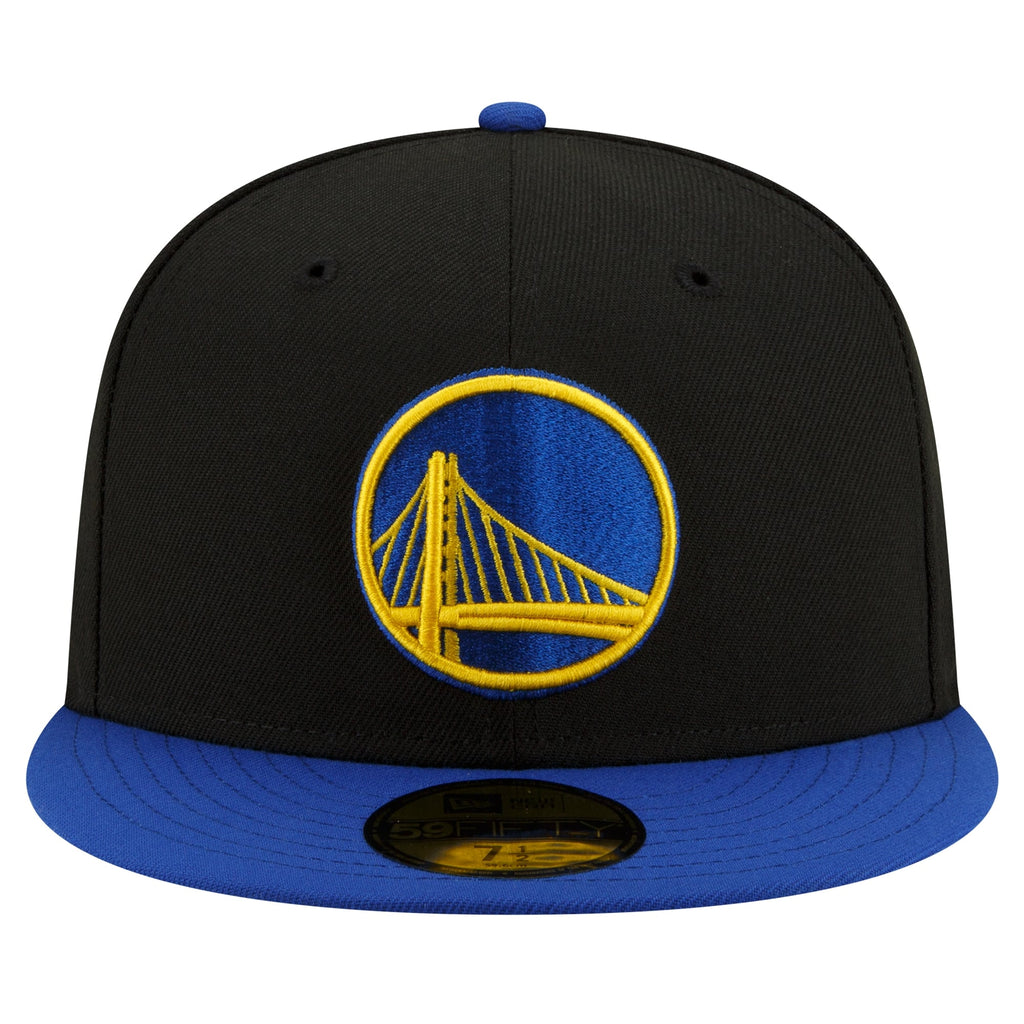 Men's Golden State Warriors New Era Black/Royal 2-Tone 59FIFTY Fitted Hat