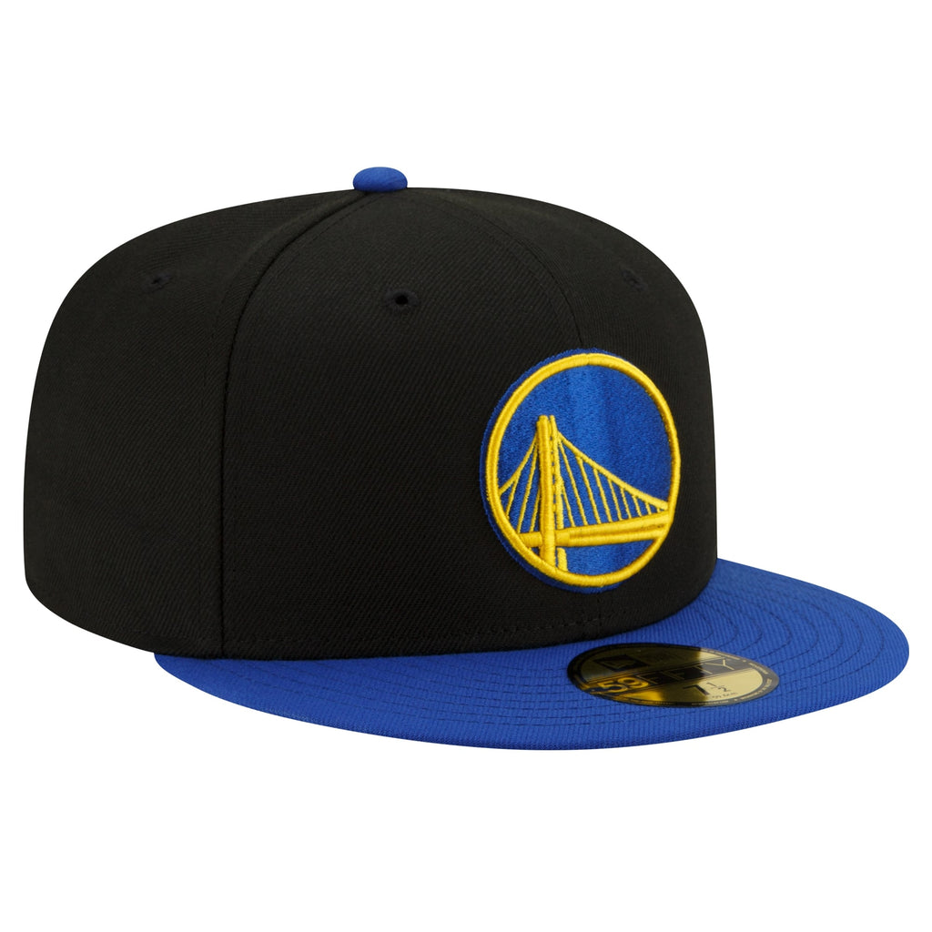Men's Golden State Warriors New Era Black/Royal 2-Tone 59FIFTY Fitted Hat