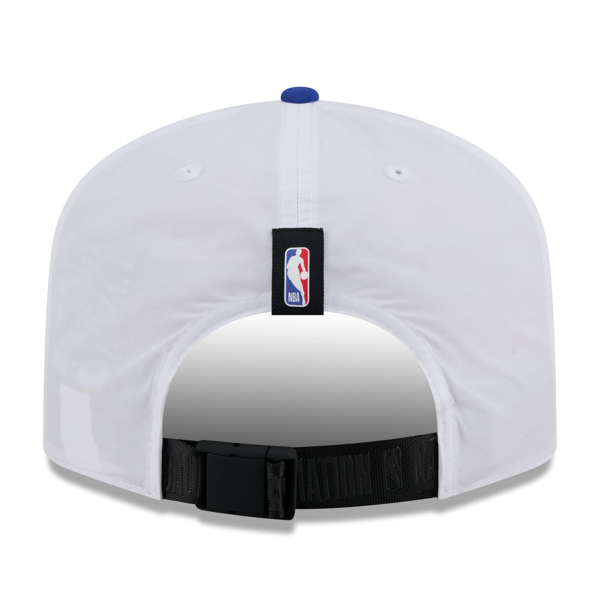 Men's Golden State Warriors New Era White/Royal 2025 NBA Draft On-Stage Nylon 19TWENTY Adjustable Hat