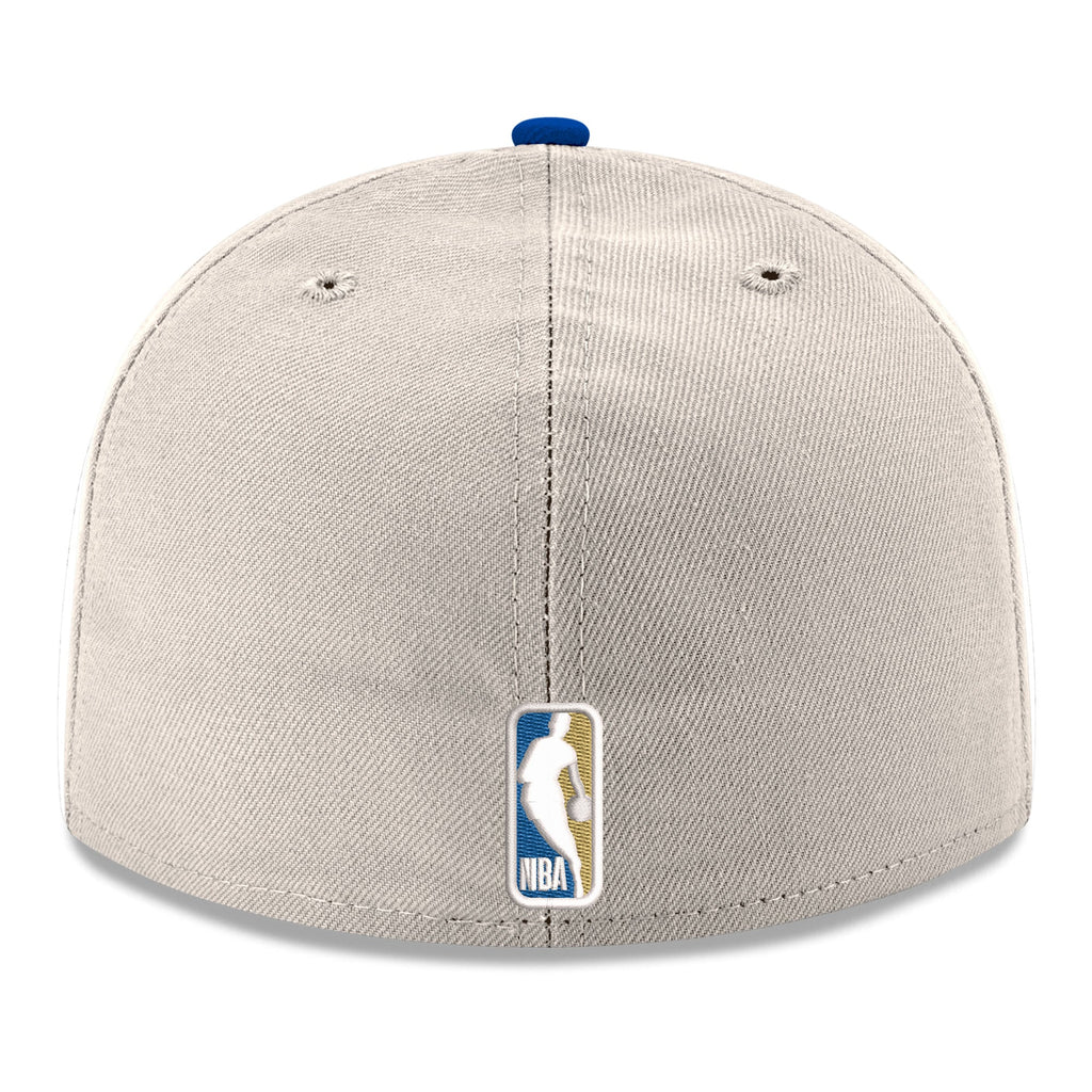 Men's Golden State Warriors  New Era Gray/Royal Chrome 59FIFTY Fitted Hat