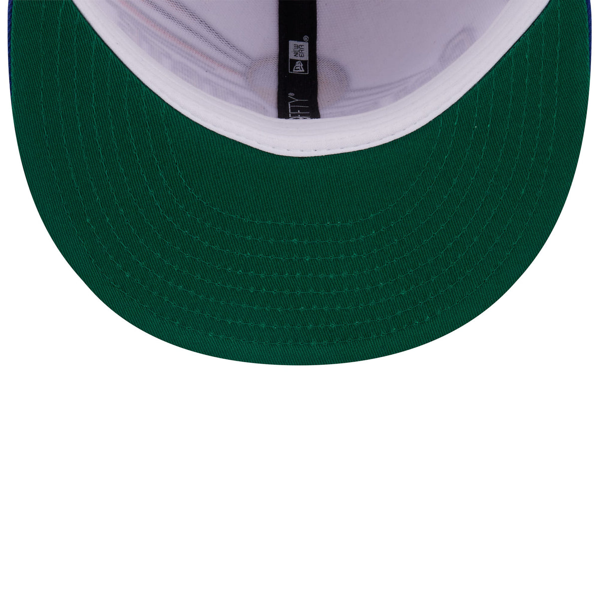 Men's Golden State Warriors New Era White/Royal Retro Swoop 9FIFTY Snapback Hat