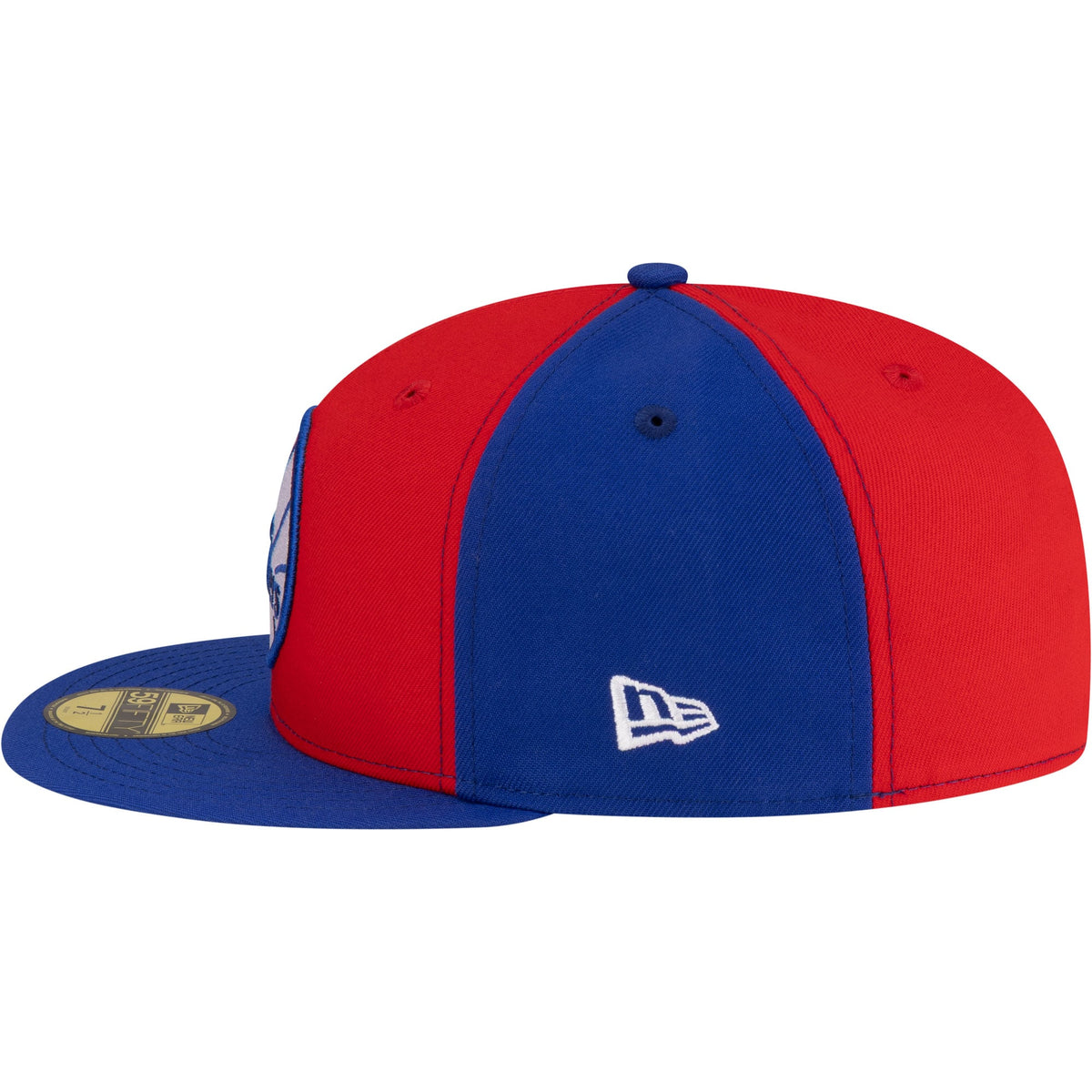 Men's Philadelphia 76ers  New Era Red/Royal 80s Throwback Pinwheel 59FIFTY Fitted Hat