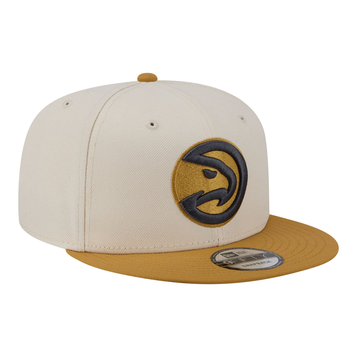 Men's Atlanta Hawks  New Era Cream/Tan Two-Tone Color Pack 9FIFTY Snapback Hat