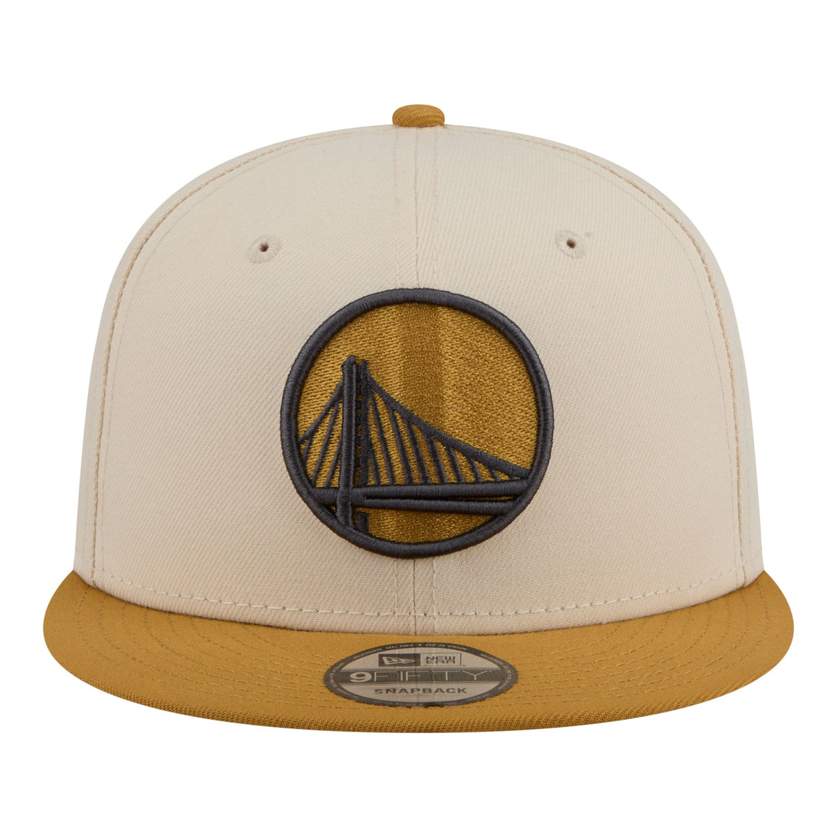 Men's Golden State Warriors  New Era Cream/Tan Two-Tone Color Pack 9FIFTY Snapback Hat