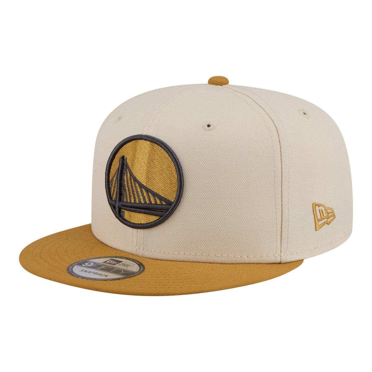 Men's Golden State Warriors  New Era Cream/Tan Two-Tone Color Pack 9FIFTY Snapback Hat