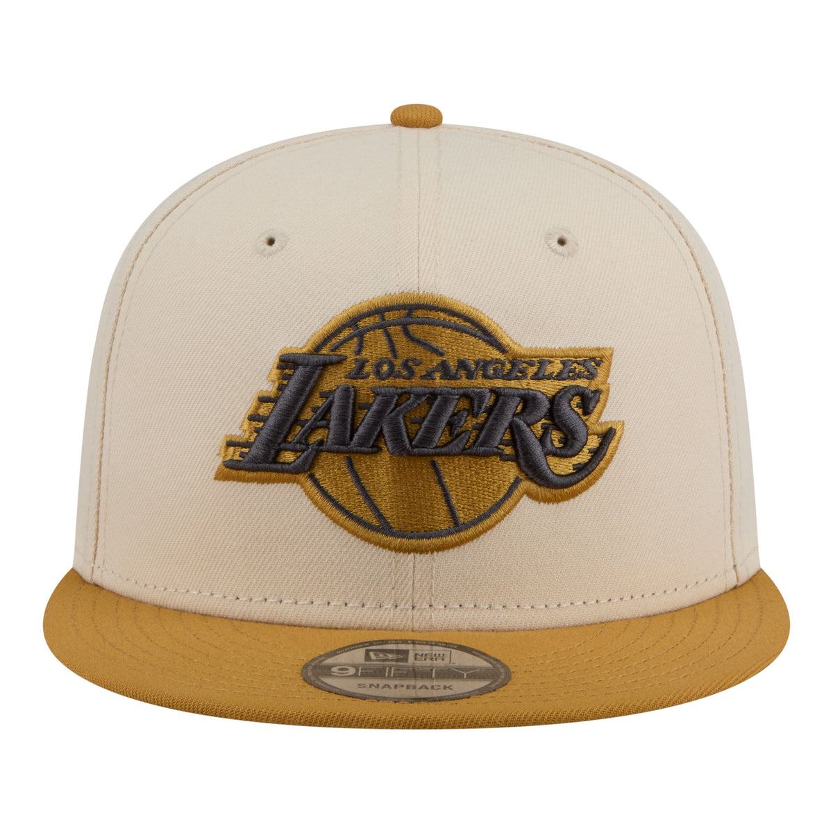 Men's Los Angeles Lakers  New Era Cream/Tan Two-Tone Color Pack 9FIFTY Snapback Hat
