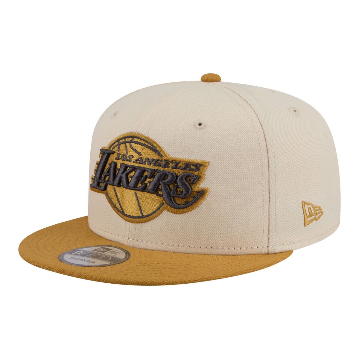 Men's Los Angeles Lakers  New Era Cream/Tan Two-Tone Color Pack 9FIFTY Snapback Hat