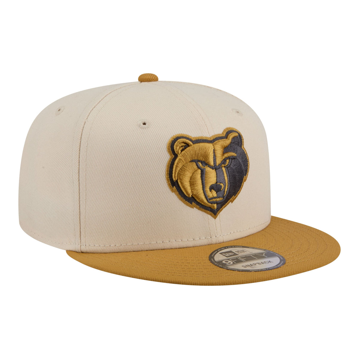 Men's Memphis Grizzlies  New Era Cream/Tan Two-Tone Color Pack 9FIFTY Snapback Hat