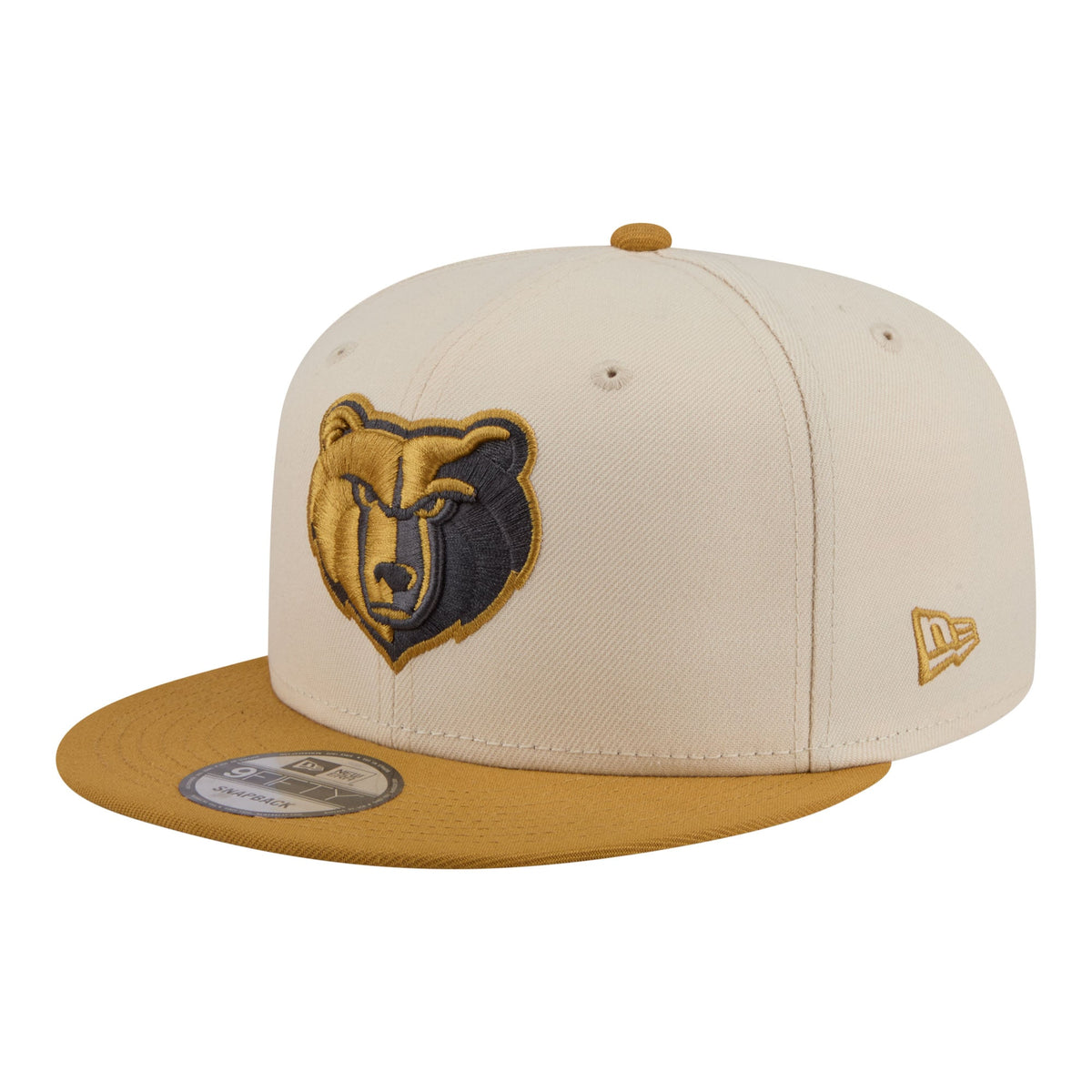 Men's Memphis Grizzlies  New Era Cream/Tan Two-Tone Color Pack 9FIFTY Snapback Hat