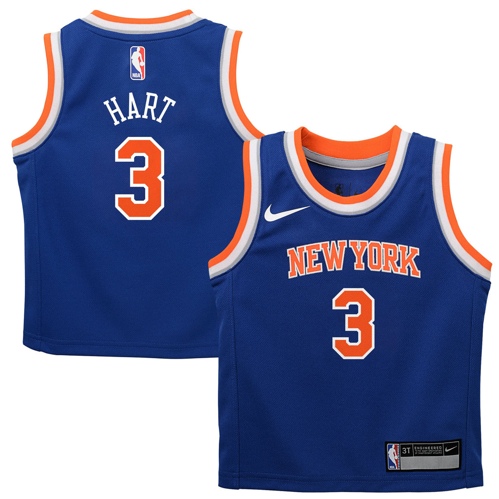 Toddler New York Knicks Josh Hart Nike Blue Replica Swingman Jersey - Icon Edition