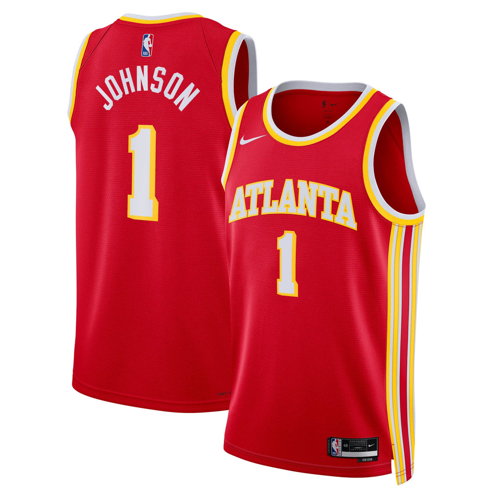 Unisex Atlanta Hawks Jalen Johnson Nike Red Swingman Jersey - Icon Edition