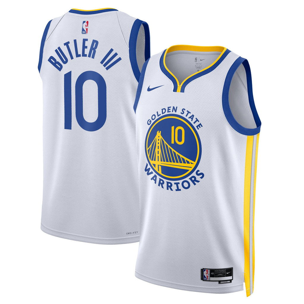 Unisex Golden State Warriors Jimmy Butler Nike White Swingman Jersey - Association Edition