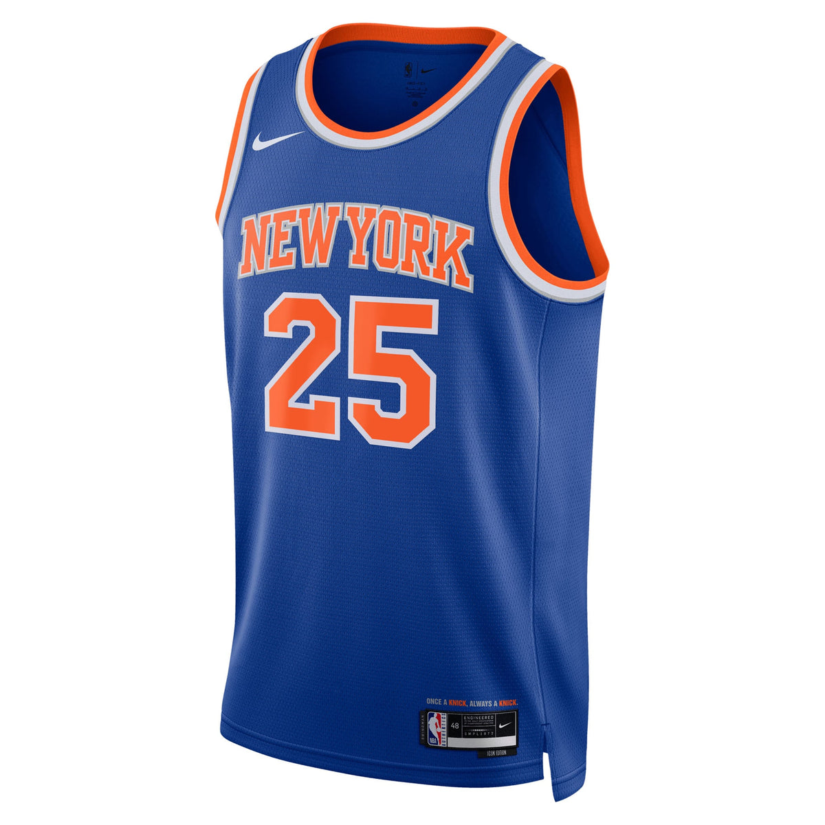 Unisex New York Knicks Mikal Bridges Nike Blue Swingman Jersey - Icon Edition