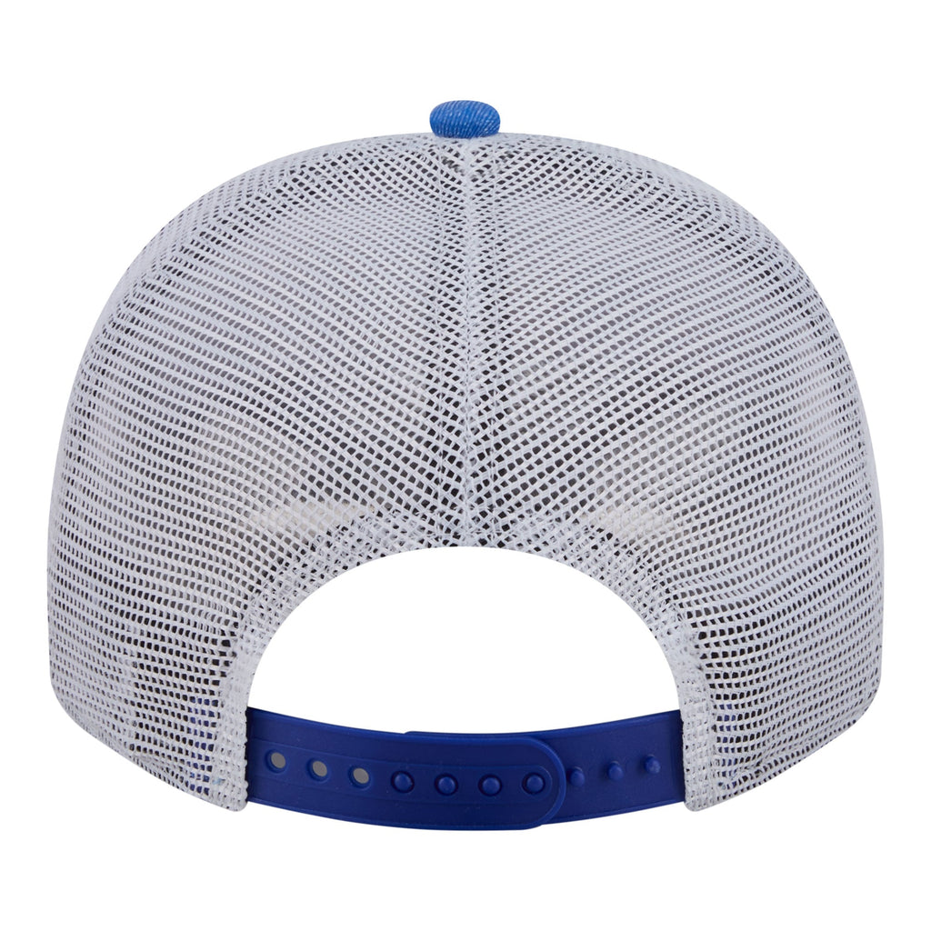 Men's Golden State Warriors  New Era Royal/White Washed Meshback 9FIFTY Adjustable Hat