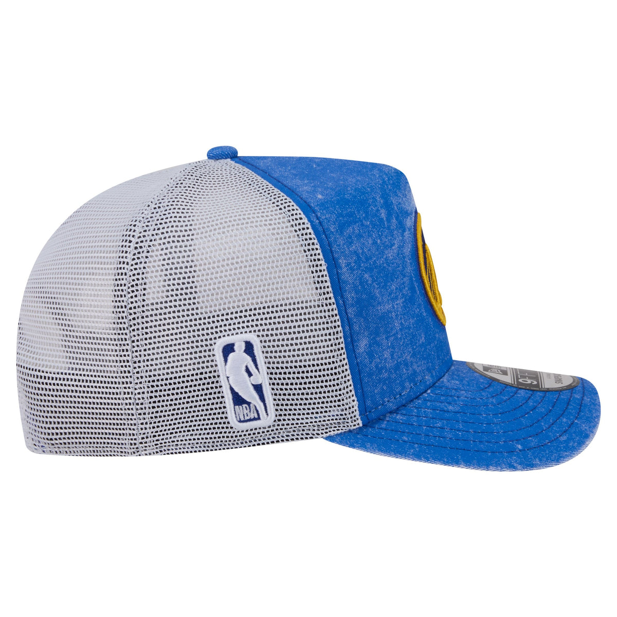 Men's Golden State Warriors  New Era Royal/White Washed Meshback 9FIFTY Adjustable Hat