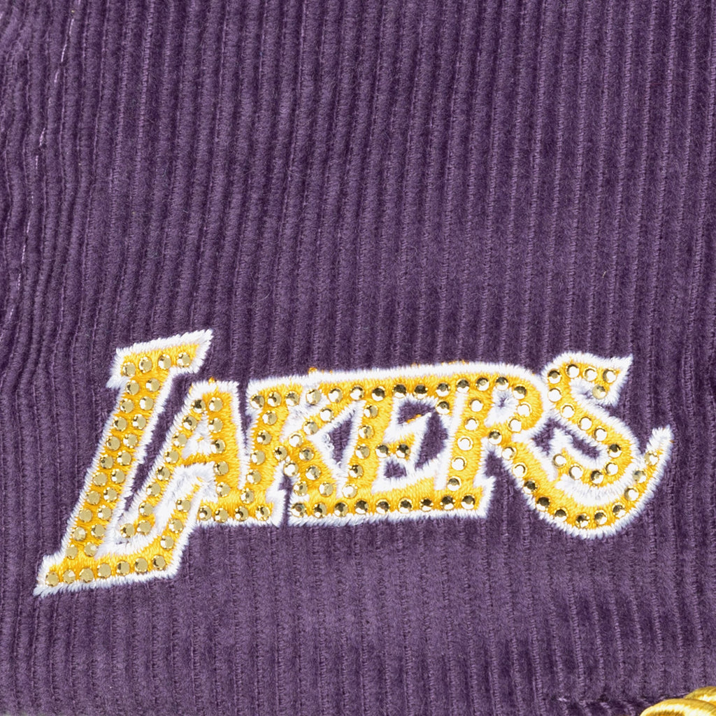 Women's Los Angeles Lakers Mitchell & Ness x DANNIJO Purple Deadstock Cord Snapback Hat